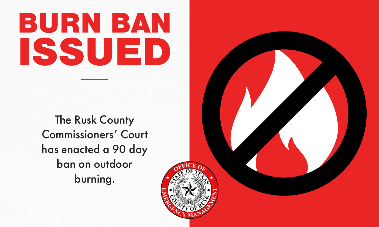 Burn Ban Graphic