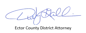 Ector County District Attorney Signature